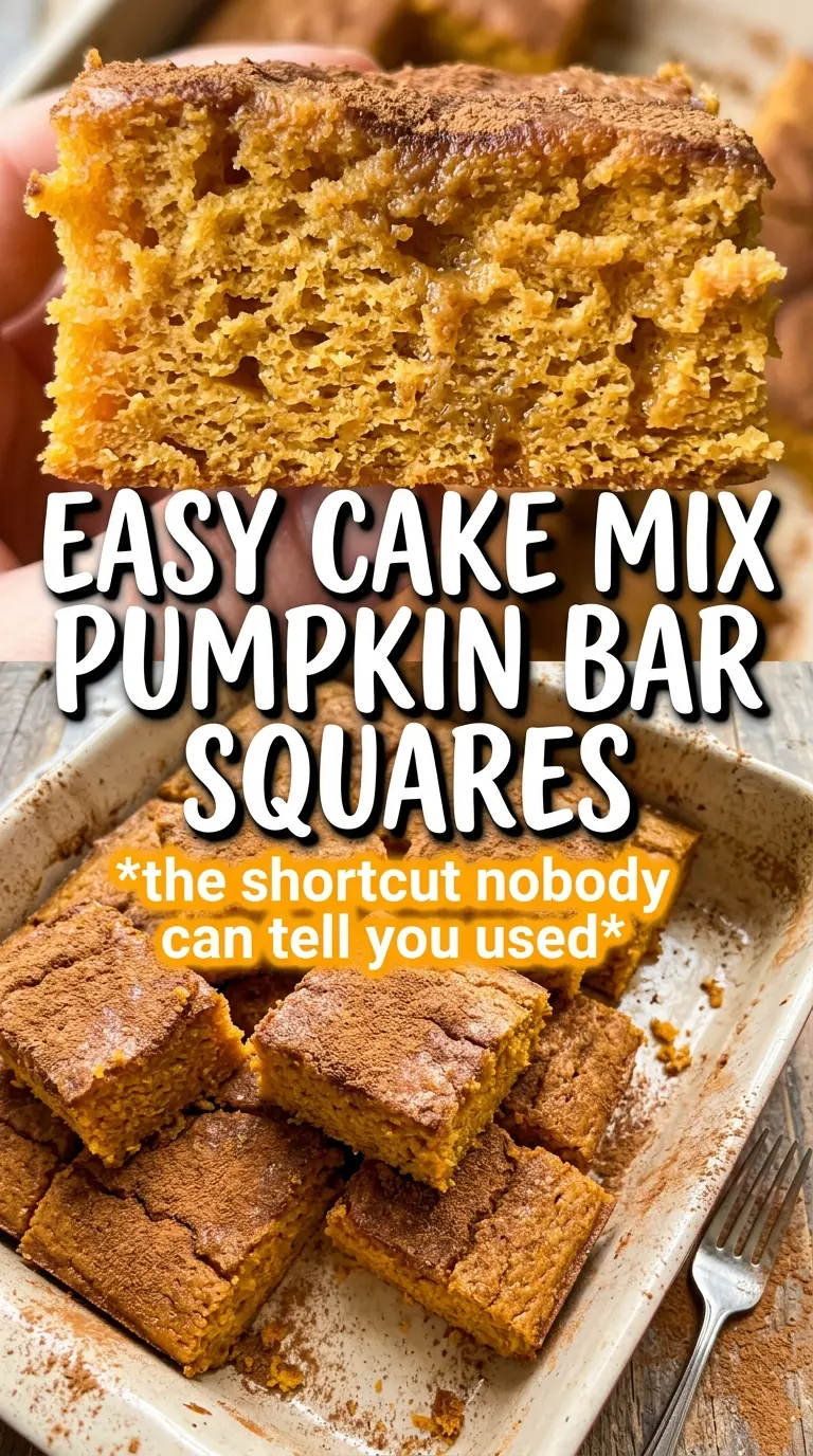 Pumpkin Bars With Cake Mix creamy spiced frosted