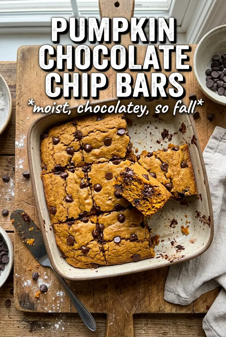 Pumpkin Chocolate Chip Bars