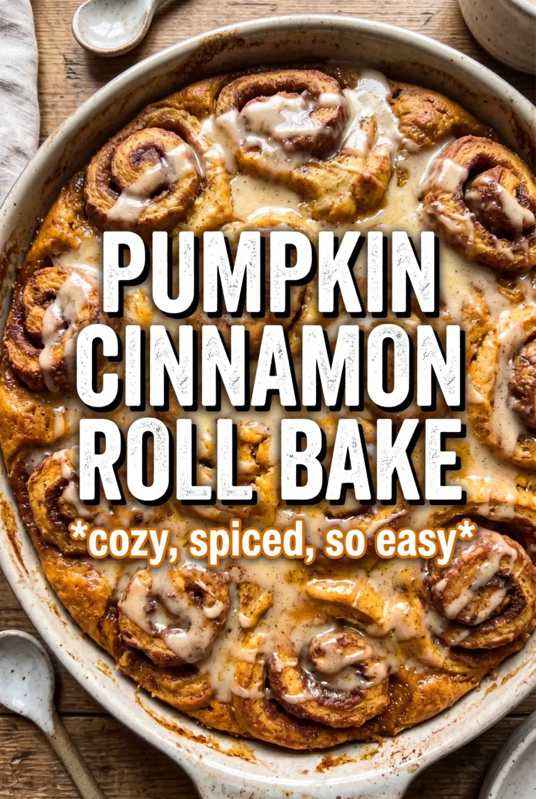 Pumpkin Cinnamon Roll Bake