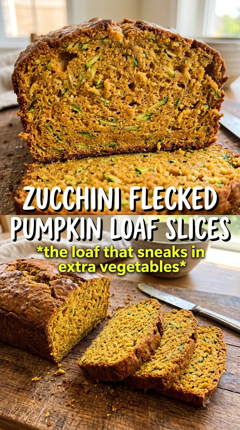 Pumpkin Zucchini Bread moist golden crumb cinnamon glaze
