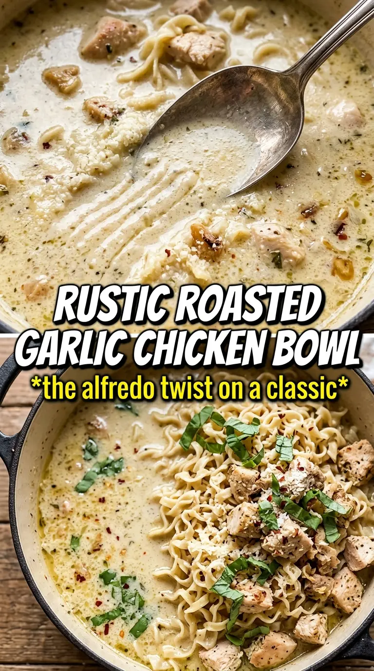 Roasted garlic white chicken lasagna soup creamy chicken ricotta