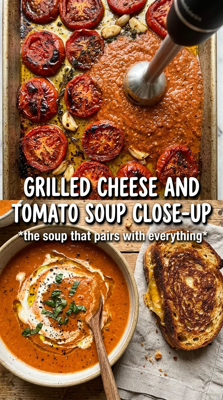 Roasted Tomato Basil Soup rich creamy basil