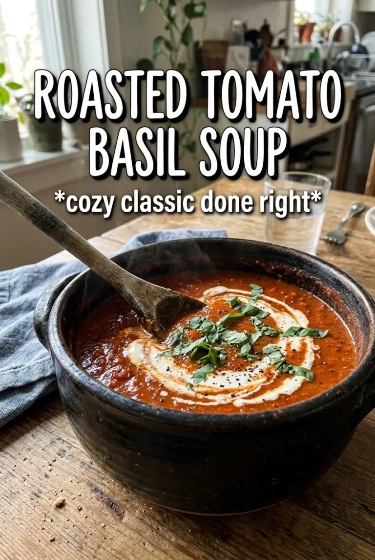 Roasted Tomato Basil Soup