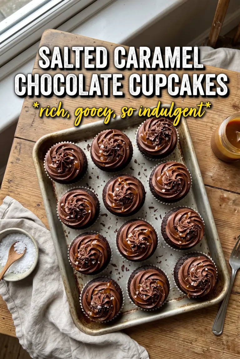 Salted Caramel Chocolate Cupcakes