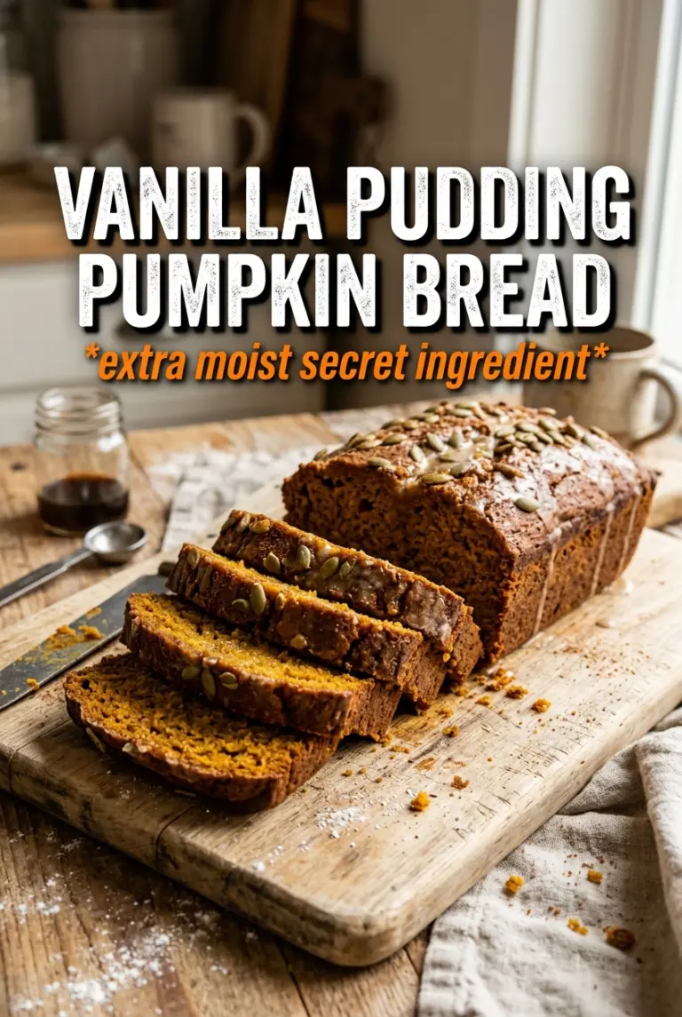 Vanilla Pudding Pumpkin Bread