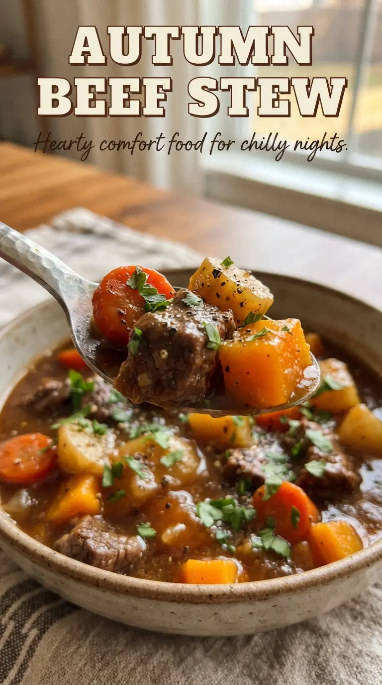 Autumn Beef Stew hearty maple-kissed