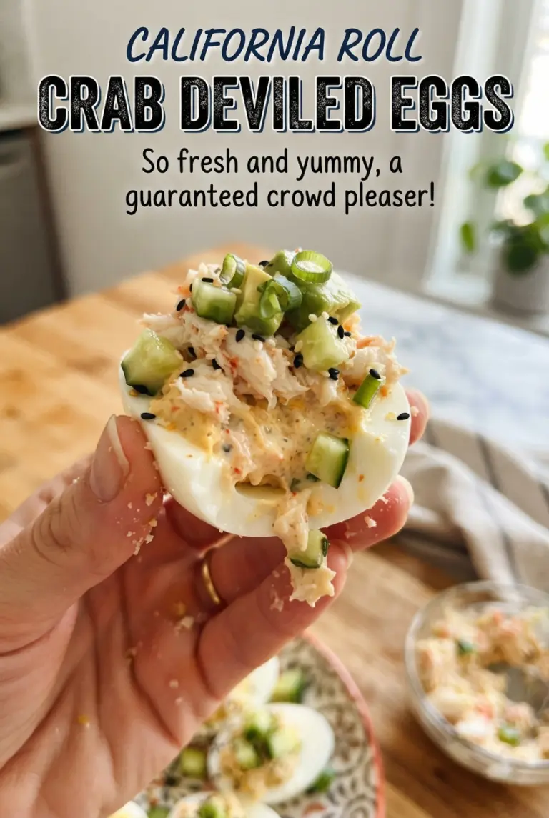 California Roll Crab Deviled Eggs