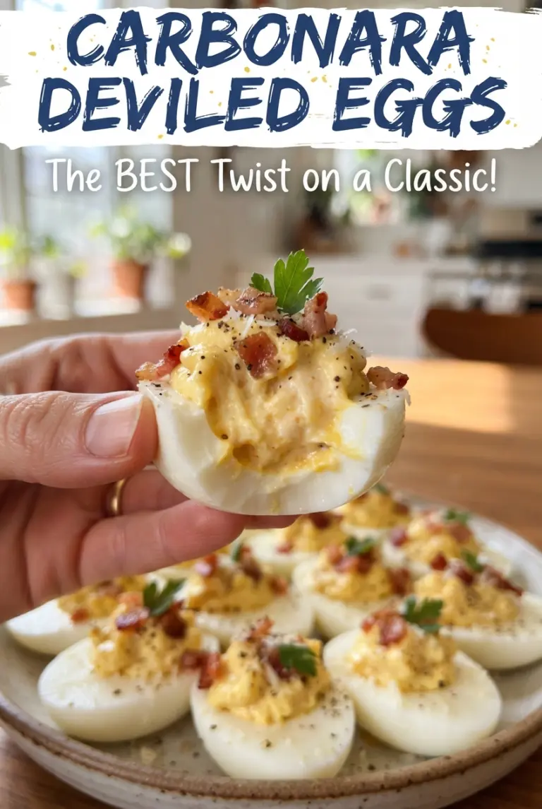 Carbonara Deviled Eggs