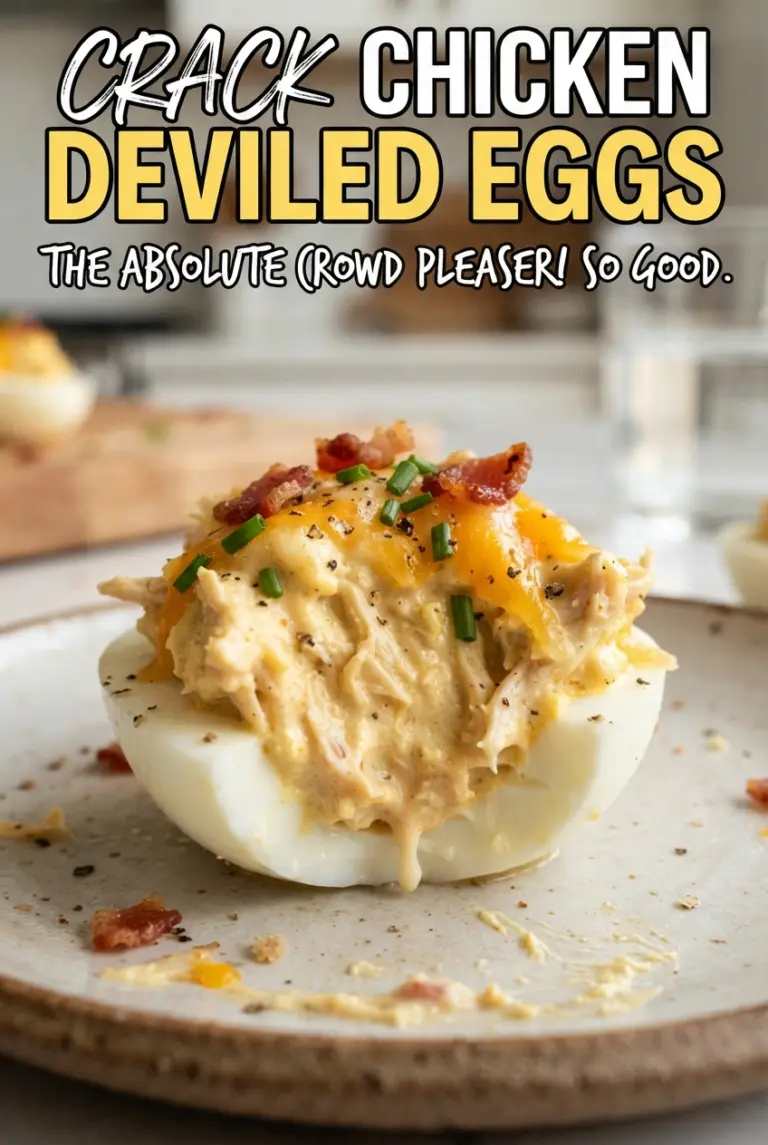Crack Chicken Deviled Eggs