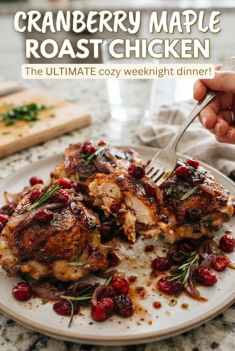 Cranberry Maple Roast Chicken
