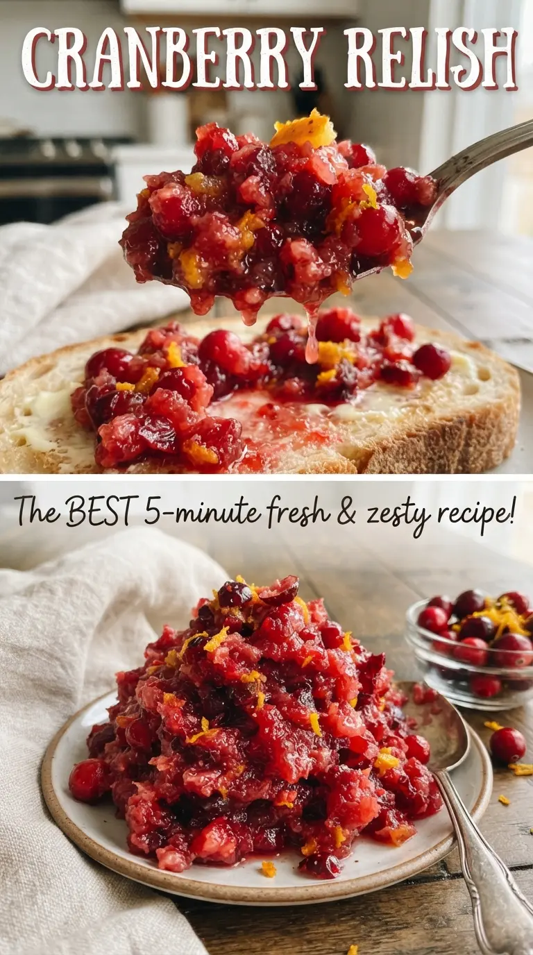 Cranberry Relish bright chunky citrus