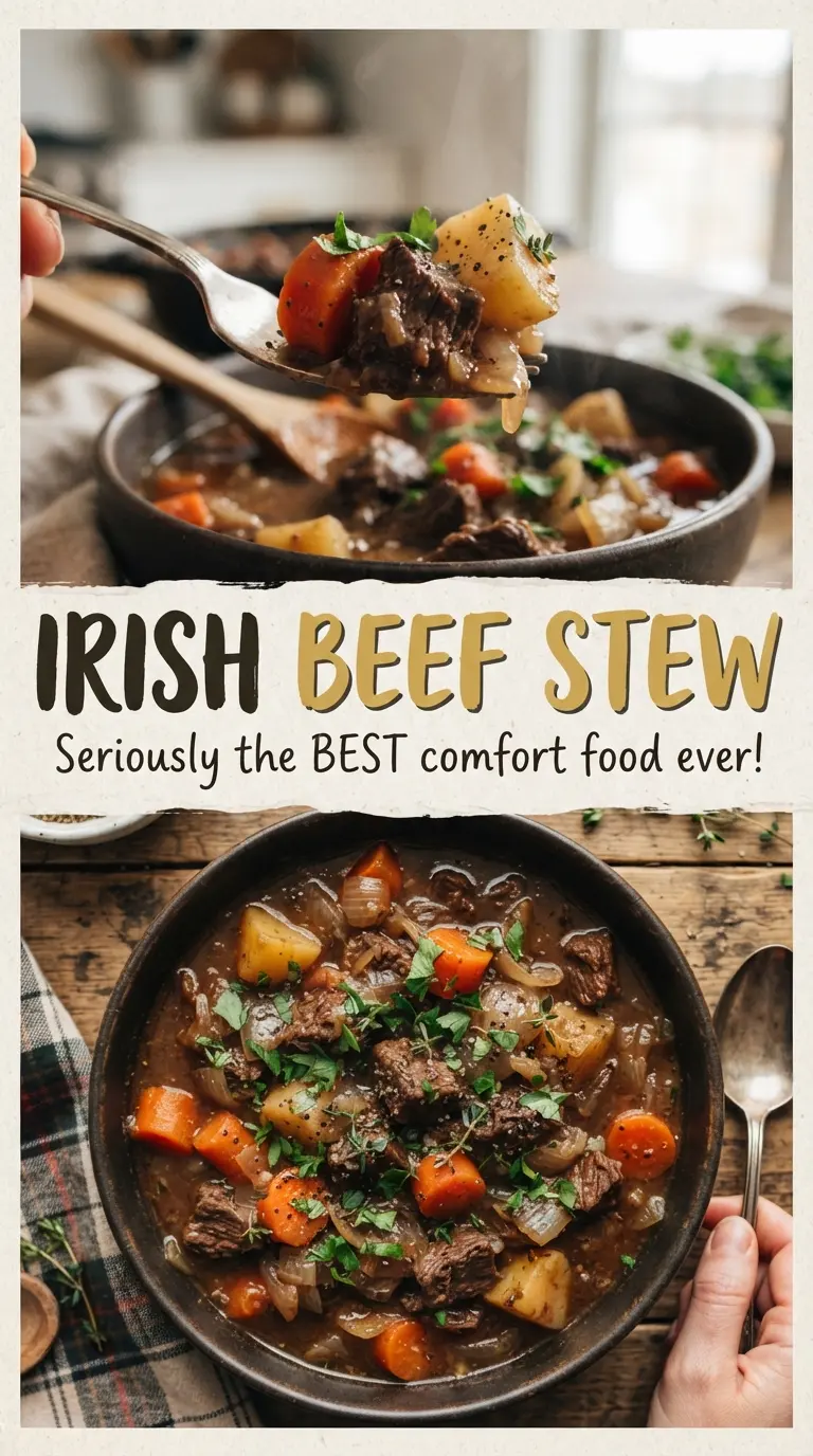 Irish Beef Stew chunky potatoes rich gravy