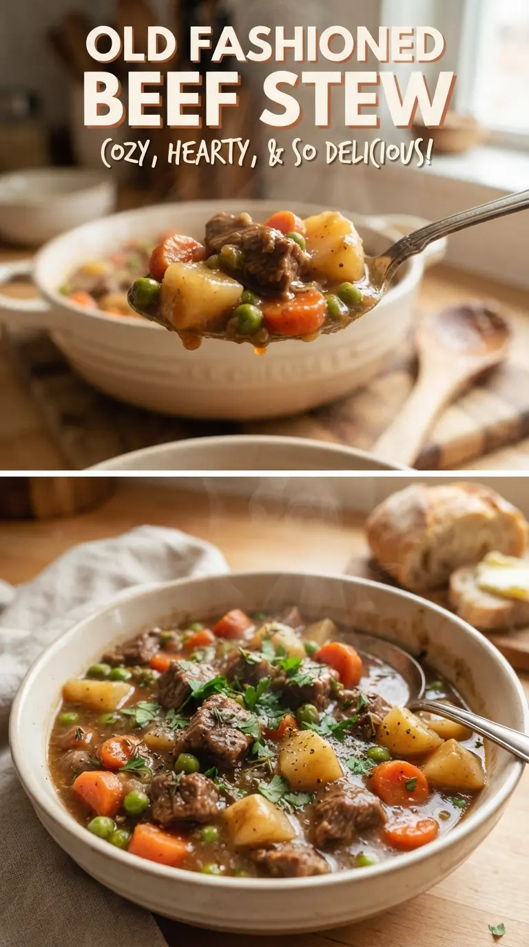 Old Fashioned Beef Stew hearty beefy vegetables